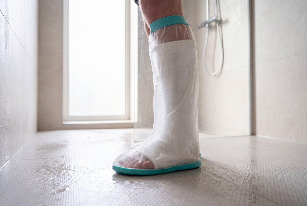 Waterdichte douchehoes been kiezen en gebruiken