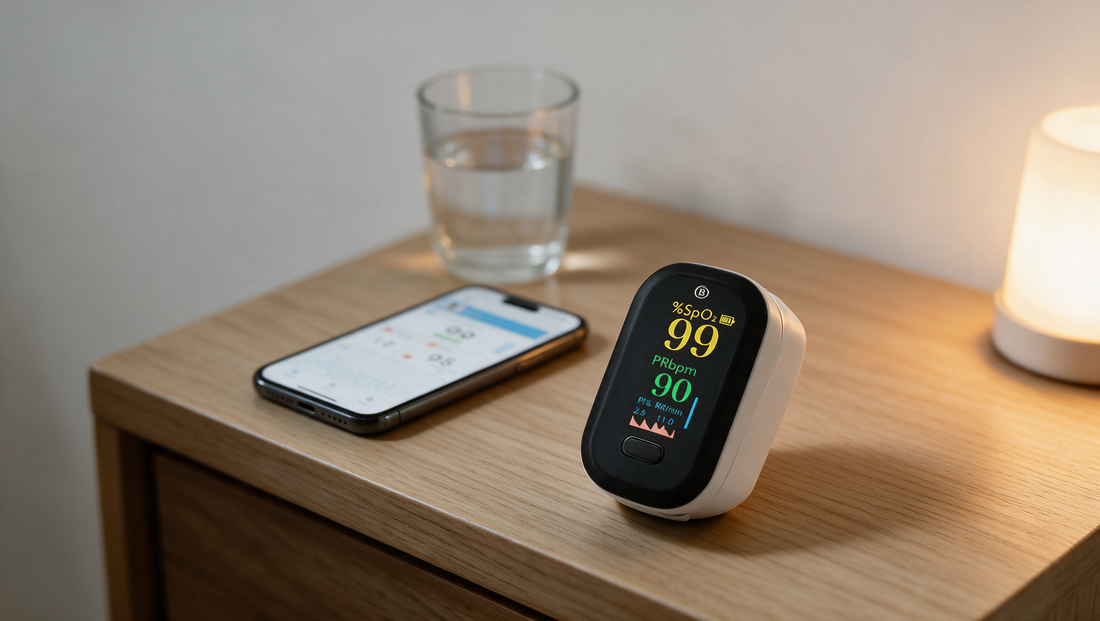 Saturatiemeter met app voor rustig thuis meten