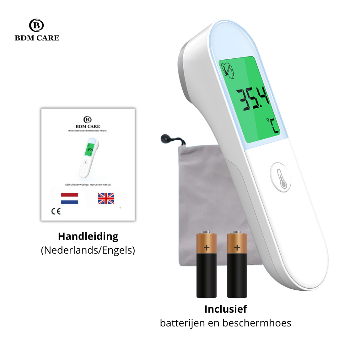 BDM CARE ® - Contactloze Infrarood Koortsthermometer