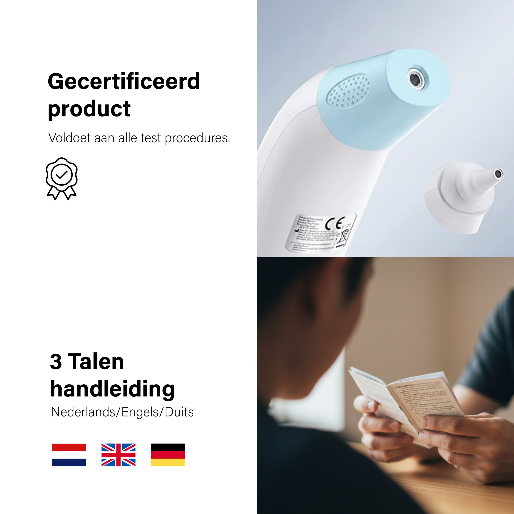 BDM CARE® 2 - 1 Infrared koortsthermometer blauw