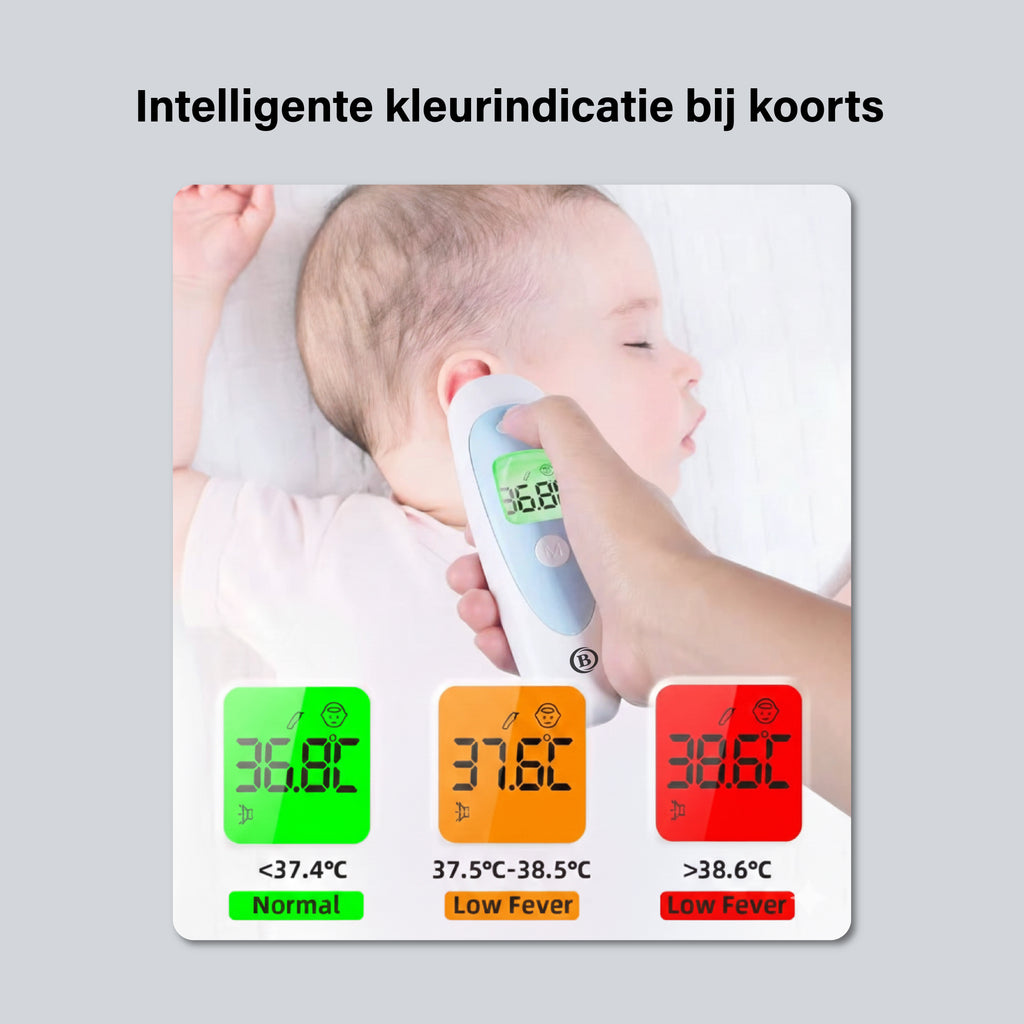 BDM CARE® 2 - 1 Infrared koortsthermometer blauw