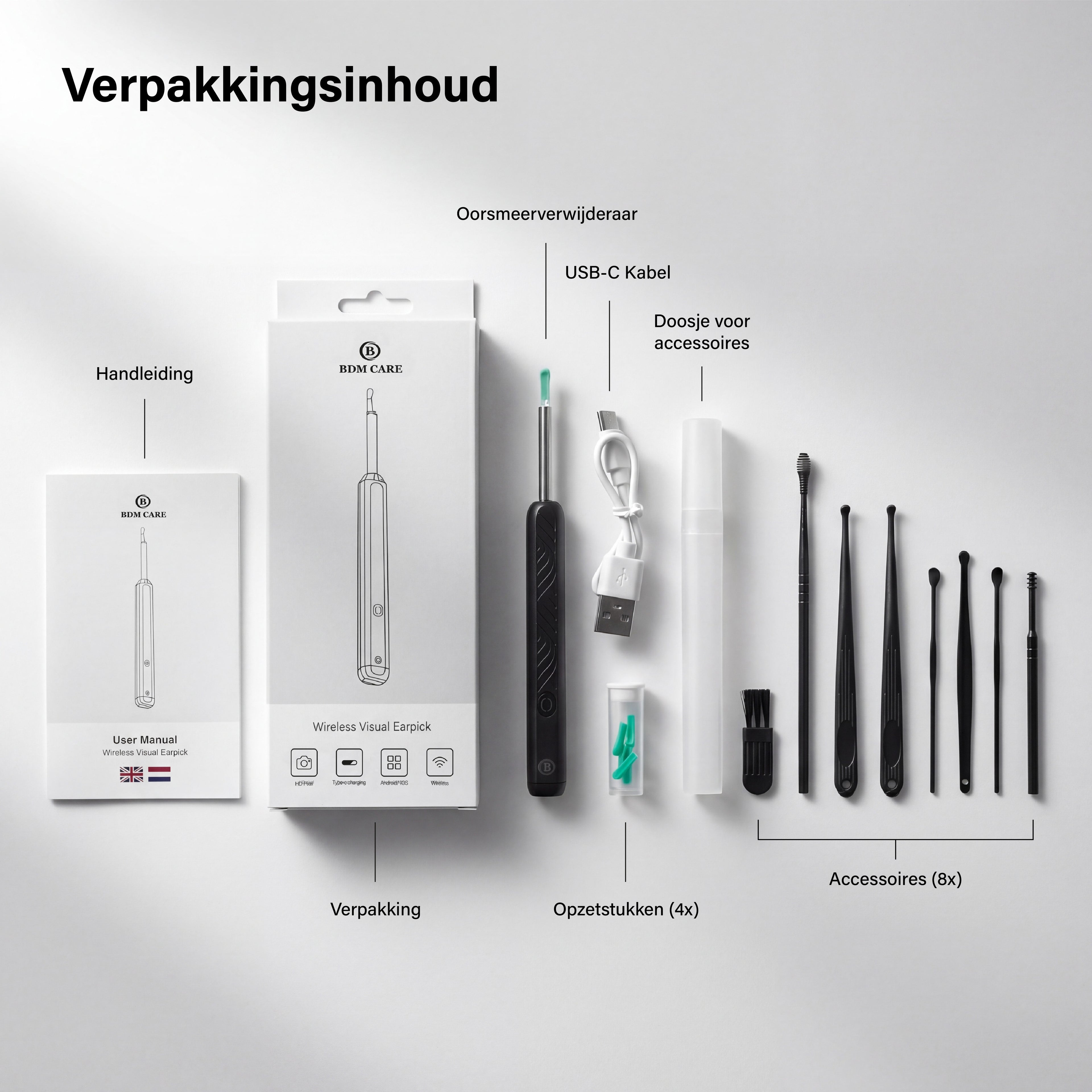 BDM CARE® Oorsmeer Verwijderaar met Camera