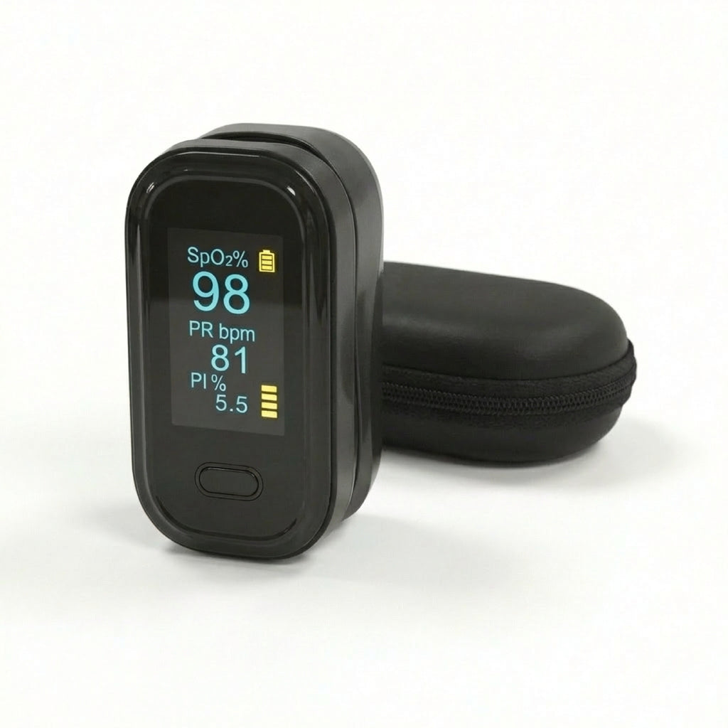 BDM CARE® Saturatiemeter zwart (inclusief batterijen)