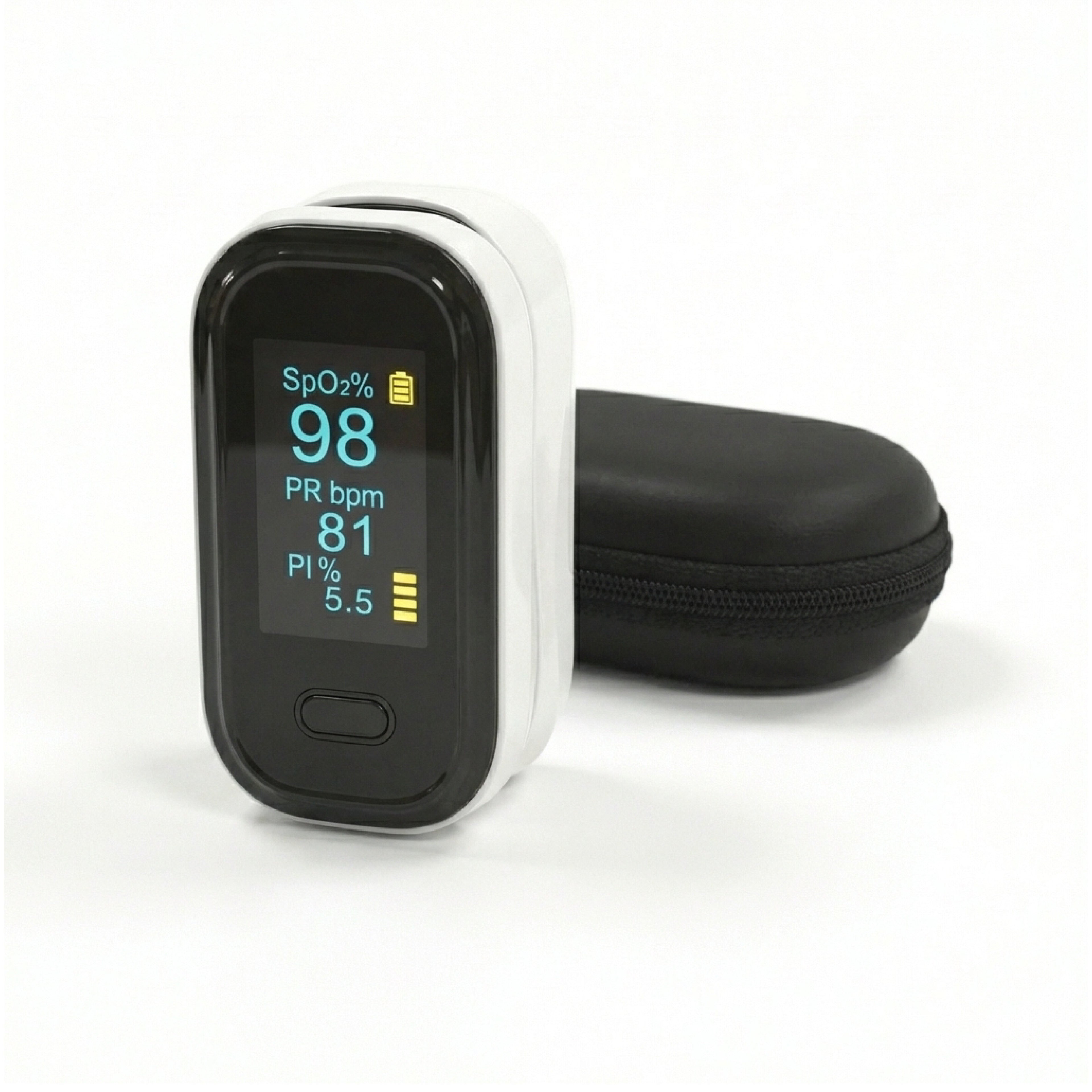 BDM CARE®  Saturatiemeter wit (inclusief batterijen)