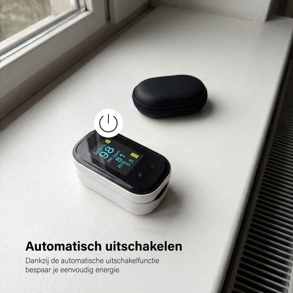 BDM CARE®  Saturatiemeter wit (inclusief batterijen)