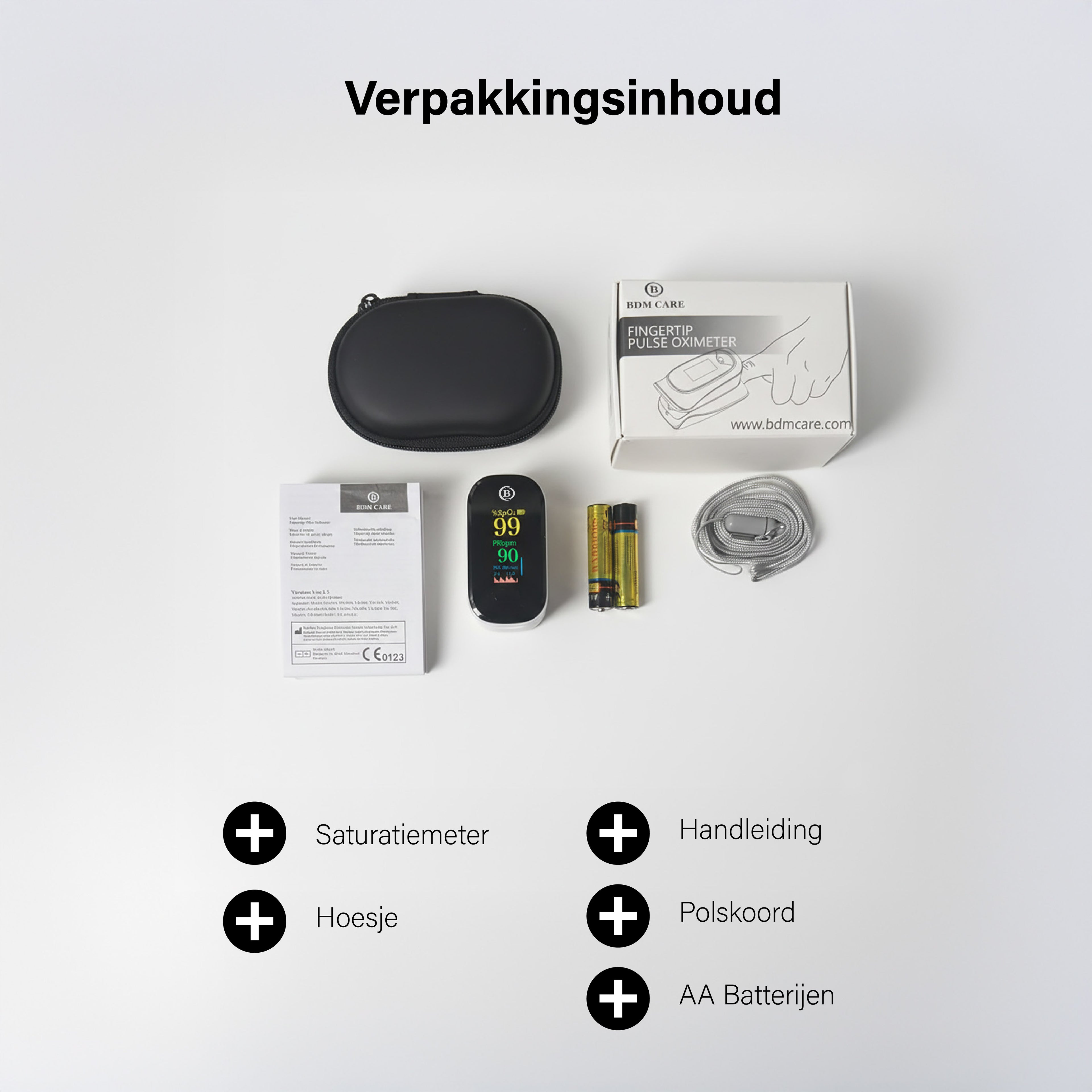 BDM CARE®  Saturatiemeter met app