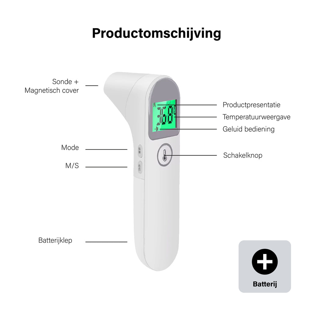 BDM CARE®   2-1 koortsthermometer infrared