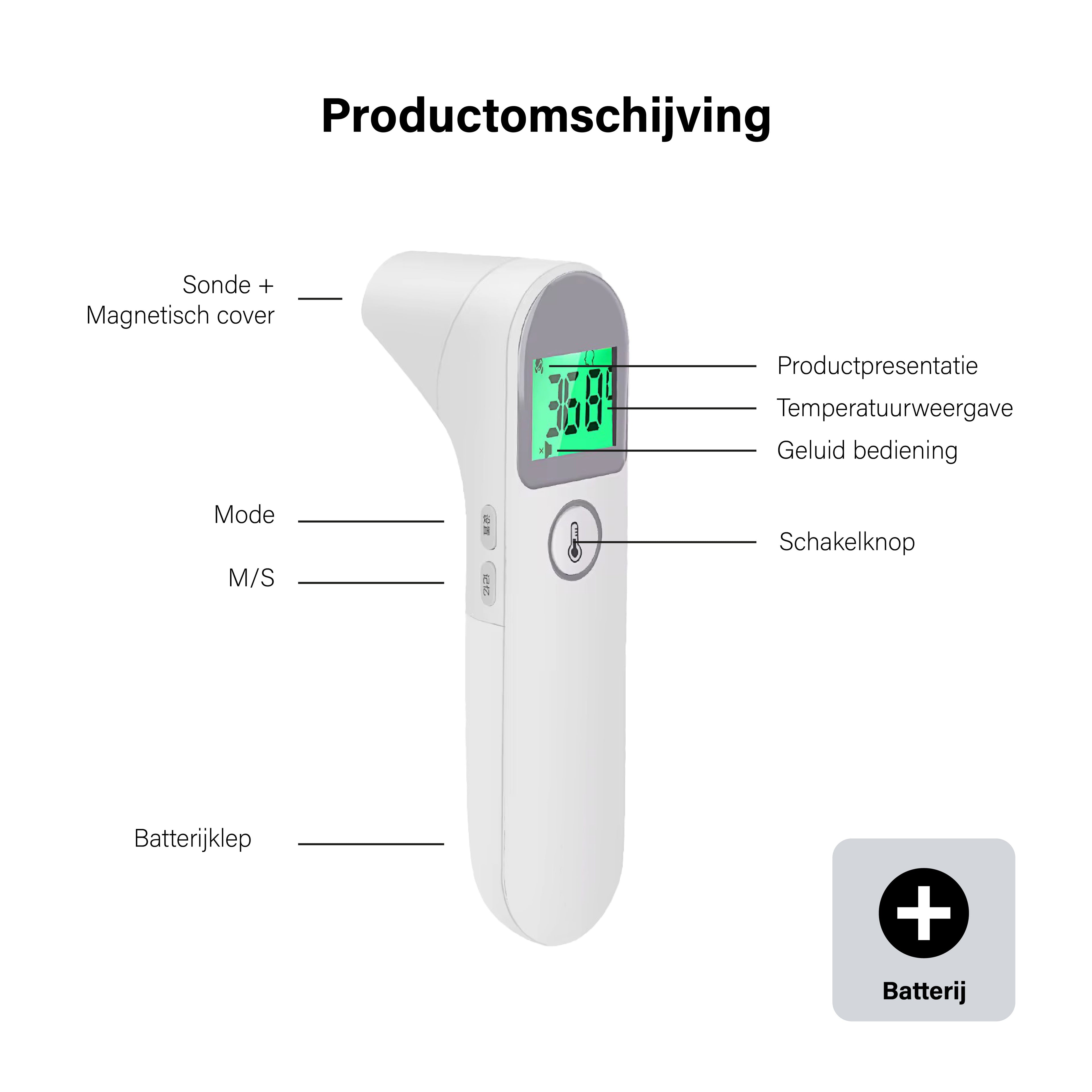 BDM CARE®   2-1 koortsthermometer infrared